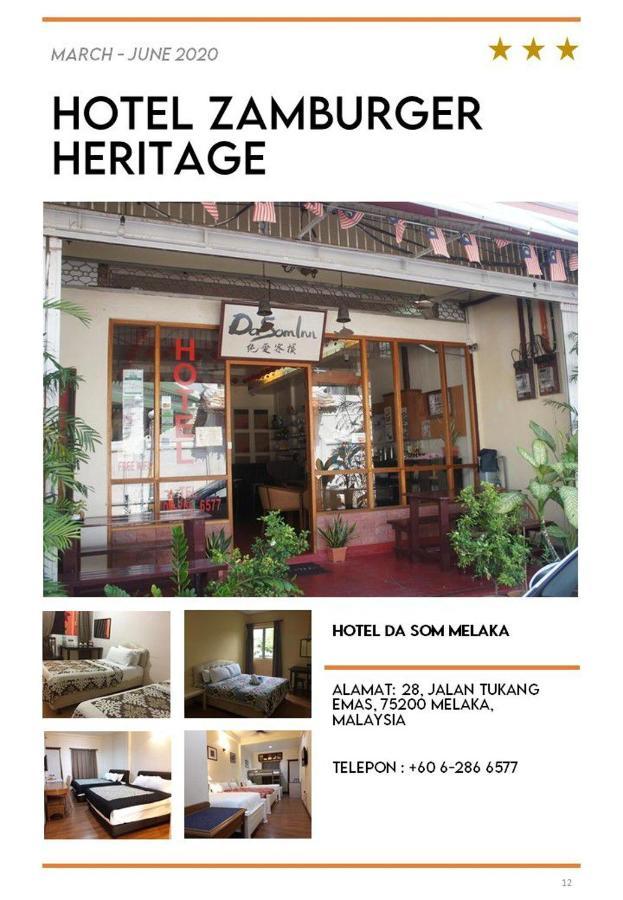 Hotel Zamburger Heritage Melaka Esterno foto